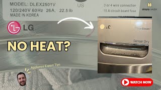LG Dryer No Heat? Don't Call Repair! ($10 Fix Works 60% of the Time)