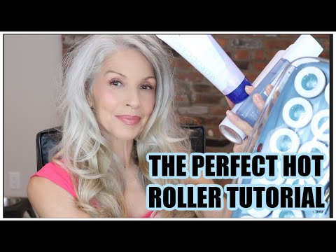THE PERFECT HOT ROLLER SET | ALL MY TIPS | NO FAIL RESULTS #longsilvercurls