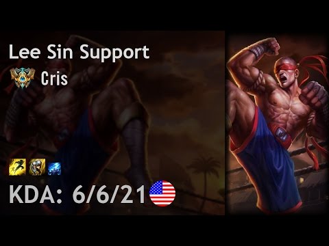 Lee Sin Support vs Soraka - Cris - NA Challenger Patch 6.24