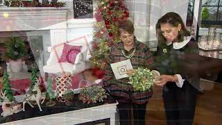 Set of 2 Mistletoe Candle Rings by Valerie on QVC