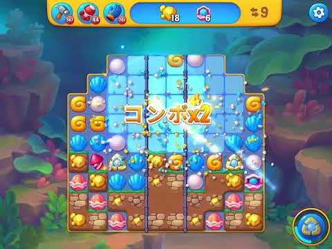 Fishdom level 6395 no boosters フィッシュダム ノーマル [Friend's]