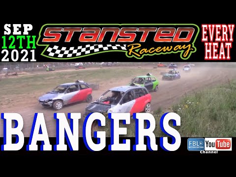 Stansted Raceway. Bangers. EVERY HEAT.12th SEPTEMBER 2021. Stock Car. Full contact Banger Racing.