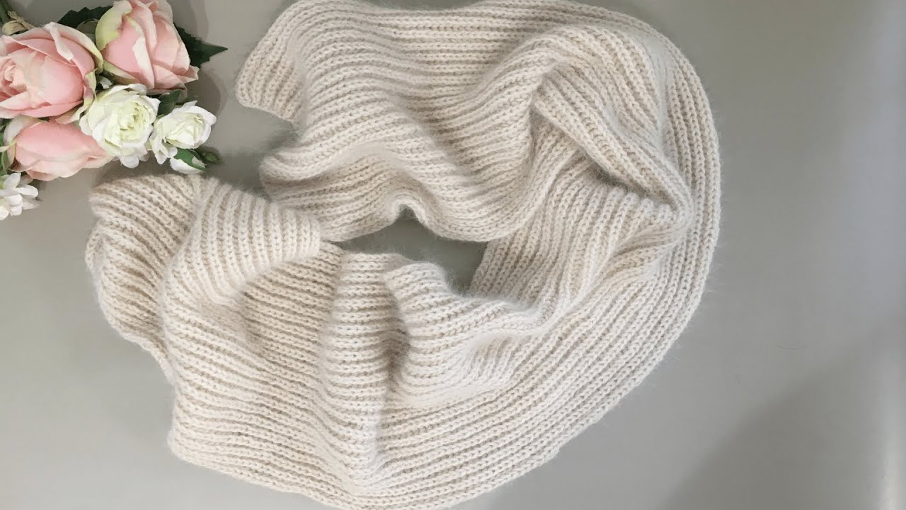 ОН ПОБИЛ ВСЕ РЕКОРДЫ В ЗАКАЗАХ ! ШИКАРНЫЙ, ОБЪЕМНЫЙ ШАРФ ИЗ ПУХА НОРКИ !