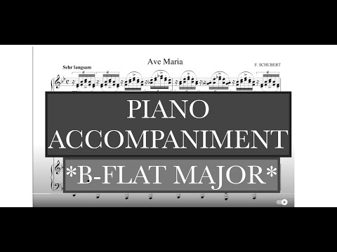 Ave Maria (Schubert) - Bb Major Piano Accompaniment - Karaoke