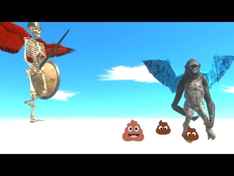 TOURNAMENT WITH WINGS  -  PRIMATES VS INFERNALS  - ANIMAL REVOLT BATTLE SIMULATOR