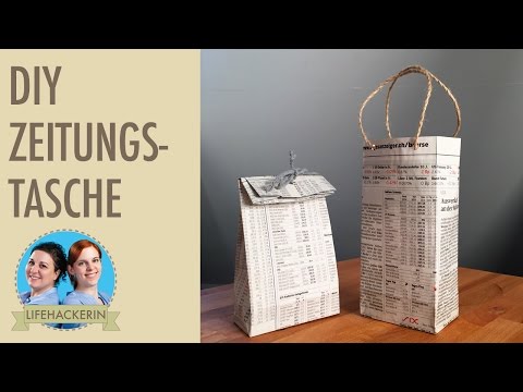 Making bags | Paper bag from newspaper