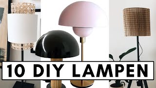 10 DIY Lampen Ideen mit Anleitung zum Nachmachen - Stehleuchten, Flower Pot-Lampe und viele mehr