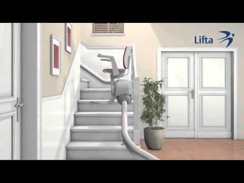 Lifta – Der Treppenlift | Kurventreppenlift animiert