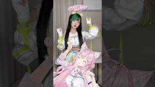 博衣こより - 元素記号が覚えられる「爆ラブ＋ケミストリー」ゆら猫さんと一緒ににゃんにゃん踊ってみた? #hololive #ホロライブ #shorts #dance #ダンス #vtuber #博衣こより #爆ラブ