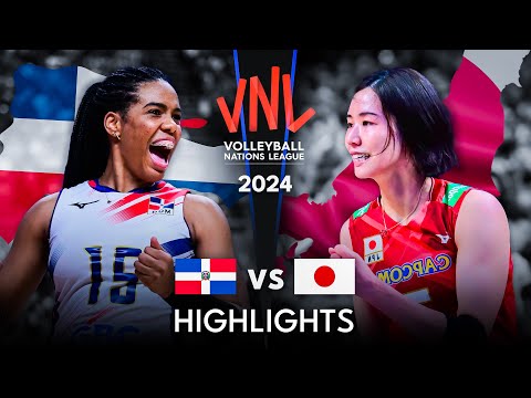 🇯🇵 JAPAN vs DOMINICAN 🇩🇴 | Highlights | Women's VNL 2024
