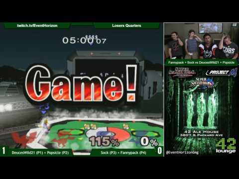 Construct 82 - DeucesWild21 + Popsicle VS Sock + Fannypack - Melee Doubles LQ