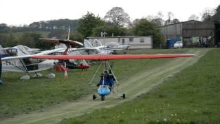 preview picture of video 'First take-off from Stoodleigh Barton'