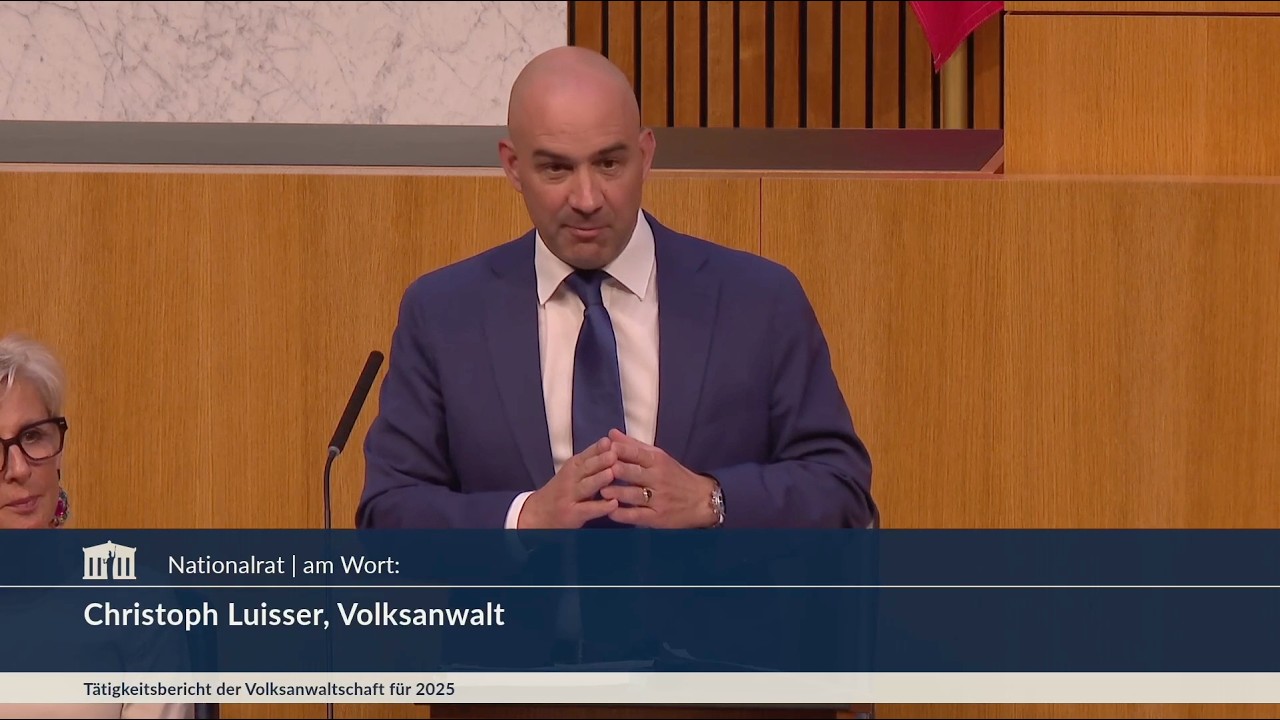 Christoph Luisser - Bericht der Volksanwaltschaft 2025 - 11.6.2026