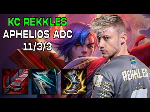 KC Rekkles Aphelios vs Swain / LOL EUW Challenger Patch 12.8