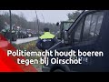 Grote politiemacht houdt boeren tegen die naar Eindhoven Airport gaan