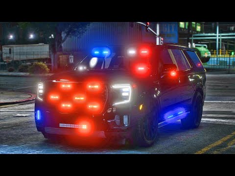 Playing GTA 5 As A POLICE OFFICER Gang Unit Patrol|  GTA 5 Lspdfr Mod| 4K