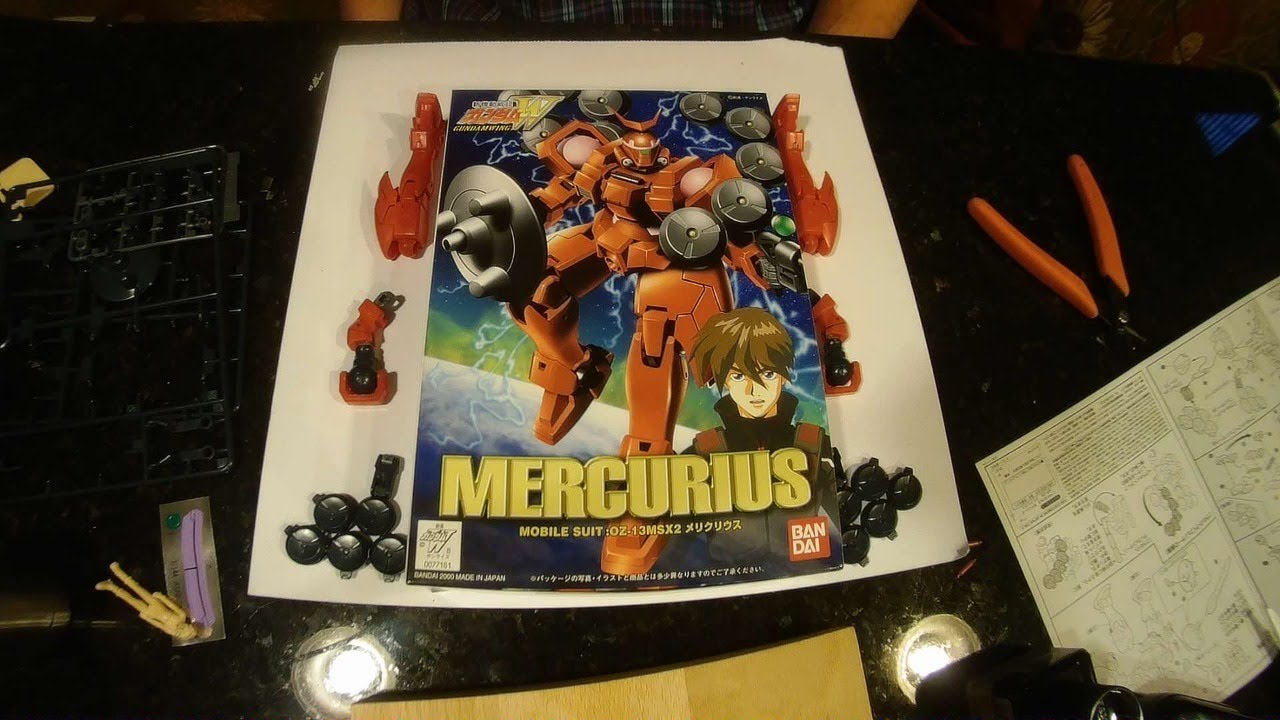 Gundam Wing Mercurius Model Kit Build (Waist and Assembly)