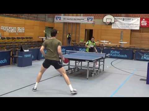 Lauric Jean Allegro Warm Up TV Hilpoltstein vs  TTC Juelich Tischtennis Bundesliga 2  20170319 1