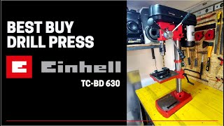Einhell TC-BD 630 drill press UNBOXING, ASSEMBLY, TUNE UP, REVIEW