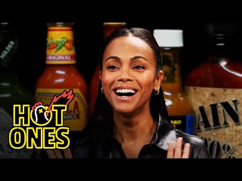 Zoe Saldaña Gets Scorched By Spicy Wings | Hot Ones