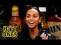 Zoe Saldaña Gets Scorched By Spicy Wings Hot Ones