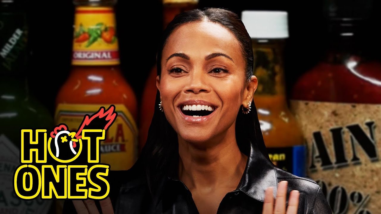 Zoe Saldaña Gets Scorched By Spicy Wings | Hot Ones