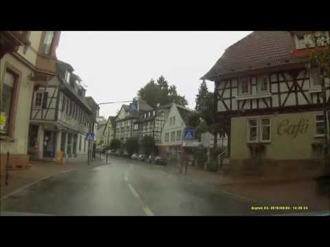 Ortsdurchfahrt im Odenwald/HP: Lindenfels (Ost rein, Nord raus)