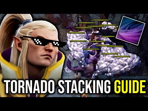 TORNADO STACKING GUIDE..!! 200 IQ Invoker Tornado Stacking Guide by Sumiya 7.21d | Dota 2