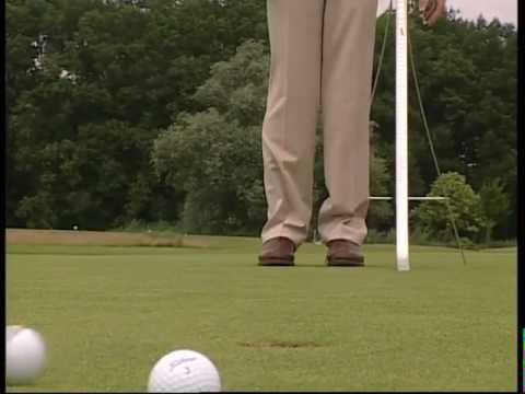 Golf: Putten — Technik mit dem Putter in Zeitlupe und mit Puttlab
