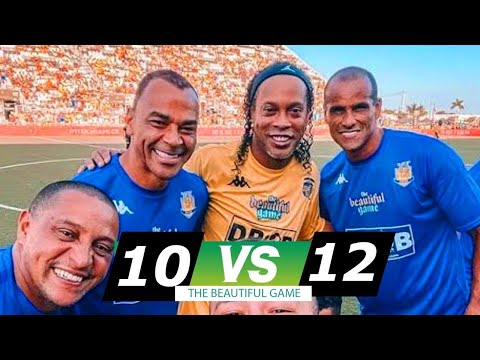 Team Ronaldinho vs Team Robert Carlos R10 vs RC3 . Beautiful games full of legends #r10vsrc3#dybala