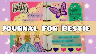 Journal for bestie | Journal for bff | friendship day journal | journal with me