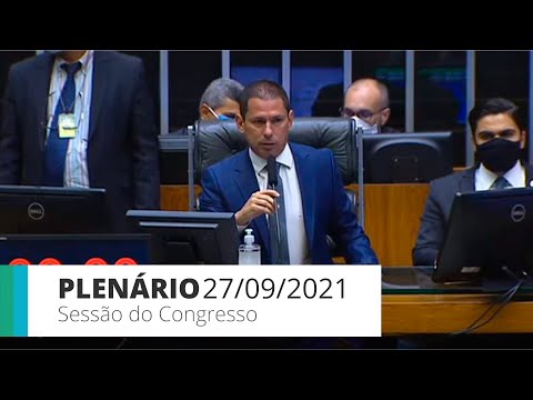 Sessão do Congresso (Câmara) - Análise dos vetos e projetos em terceira parte da sessão - 27/09/21