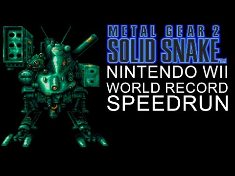 (WR World Record) Metal Gear 2: Solid Snake - Wii - Any% RTA Speedrun in 1:41:42