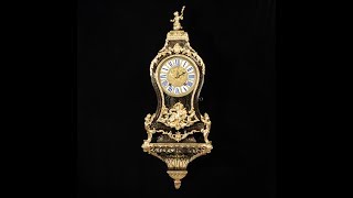 C1750 Stunning Boulle Bracket Clock with Bracket Verge Escapement 2284