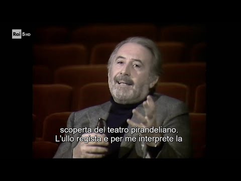 Romolo Valli on stage