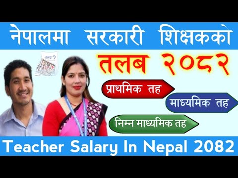 सरकारी शिक्षकको तलब कति? Government Teachers Salary in Nepal || Teachers salary 2082