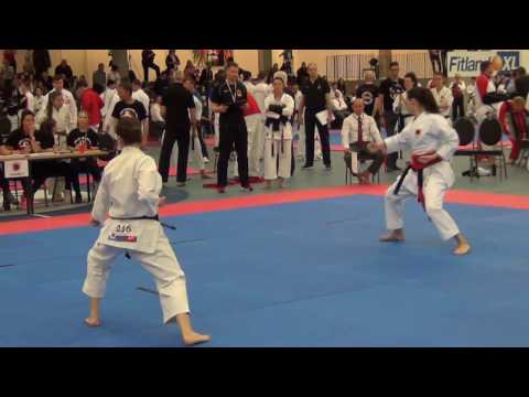 European Championship JKA 2017 Marie Prajzlerova (CZE) vs Jeanette Bellhäuser (GER)