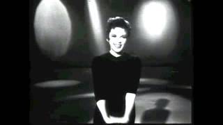 Judy Garland sings three songs from her new film  Vintage 1963 black and white television.