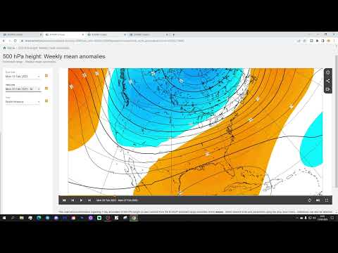 ECMWF 6 Week Extended Forecast For United States Of America: 13th February To 27th March 2023