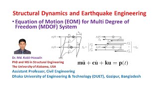 Equations of Motion (EOM) for Multi Degrees of Freedom (MDOF) System