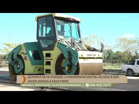 ¡Estamos de 10!: la pavimentación del acceso a San Javier avanza a paso firme