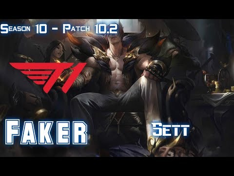 T1 Faker SETT vs GAREN Mid - Patch 10.2 KR Ranked
