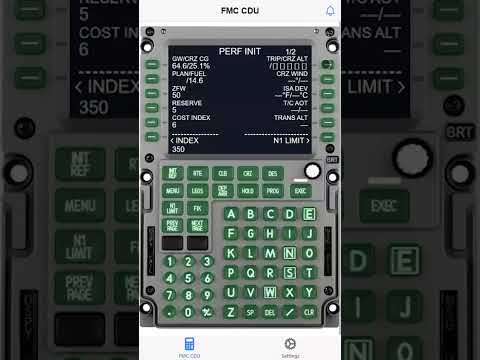 Boeing 737 FMC CDU