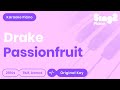 Drake - Passionfruit (Karaoke Piano)