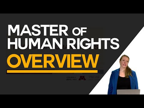 Master of Human Rights Overview