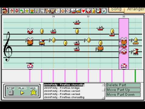 Owl City - Fireflies - Mario Paint Composer