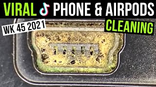 Viral TikTok Phone and AirPods Cleaning videos Week 45 2021 compilation from Phone Fix Craft