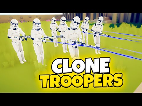 CLONE TROOPERS VS EVERY FACTION | TABS STAR WARS MOD GAMEPLAY