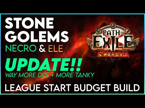 Stone Golems League Starter Build Guide UPDATE - Way More Dmg and More Survivability!