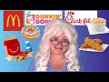 McDonald S Dunkin Donuts Chik Fil A What Granny Eats In A Day Granny McDonald S Happy Meal